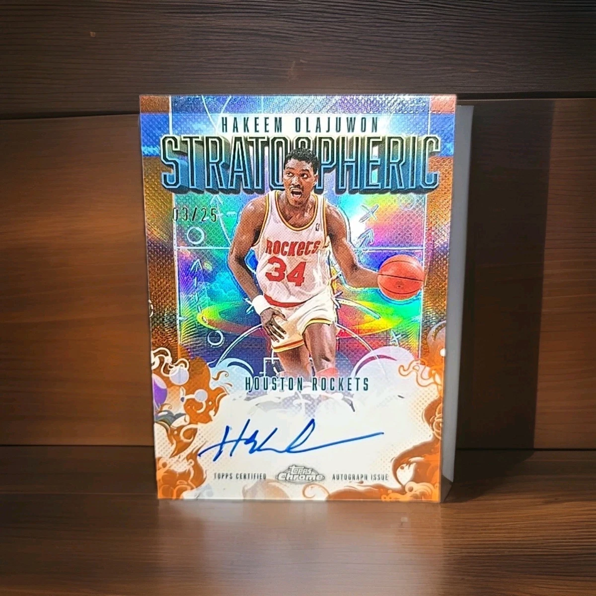 Hakeem Olajuwon Houston Rockets Basketball Autographed Sports