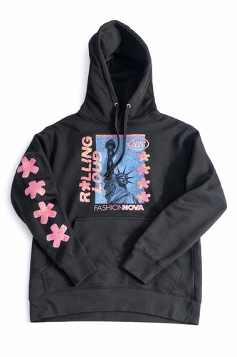 Rolling Loud Fashion Nova VIP Exclusive Hoodie NYC Tour 2022 Sz M Hip Hop Merch