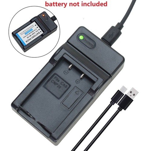 NP-20 Battery charger for Casio Exilim EX-S600 EX-S770 S880 Z3, Z4, Z5, Z6 Z7 - Picture 2 of 8