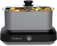 Easy Return West Bend 87905R Versatility Slow Cooker Non Stick Dishwasher Safe T