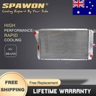 3Row SPAWON Radiator For Ford Falcon Fairlane NF NL EF EL XH LTD V6 V8 94-98 AT