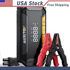 Auxito 6000a 20000mah Car Battery Jump Starter 12v Dual Usb Quick Charge And Dc