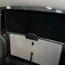 VW T5 Thermal Tailgate Screen Black Out Blind Window Curtain Deluxe Silver