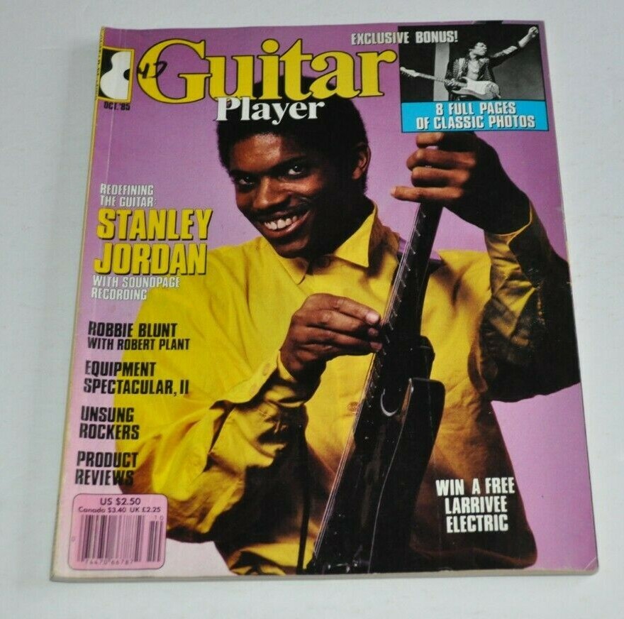GUITAR PLAYER Magazine October  1985 STANLEY JORDAN, Robbie Blunt