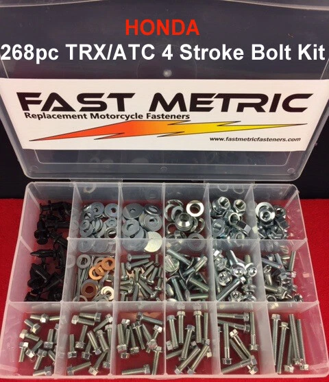 250pc Bolt kit Honda TRX 400EX 250EX 250X ATV fender plastics engine frame motor - Image 2 of 4