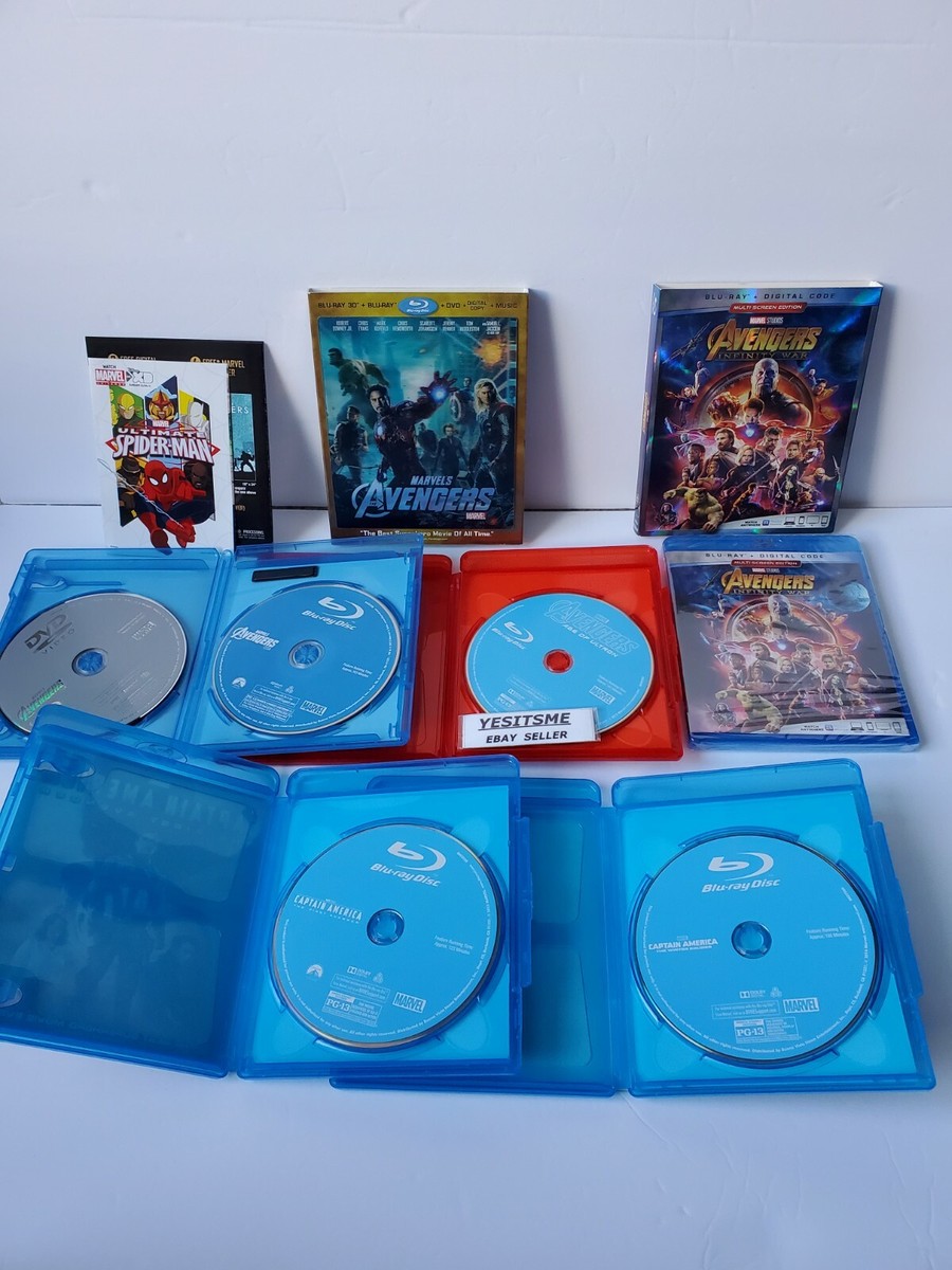 Marvel Cinematic Universe Bluray/DVD lot of 35:Avengers