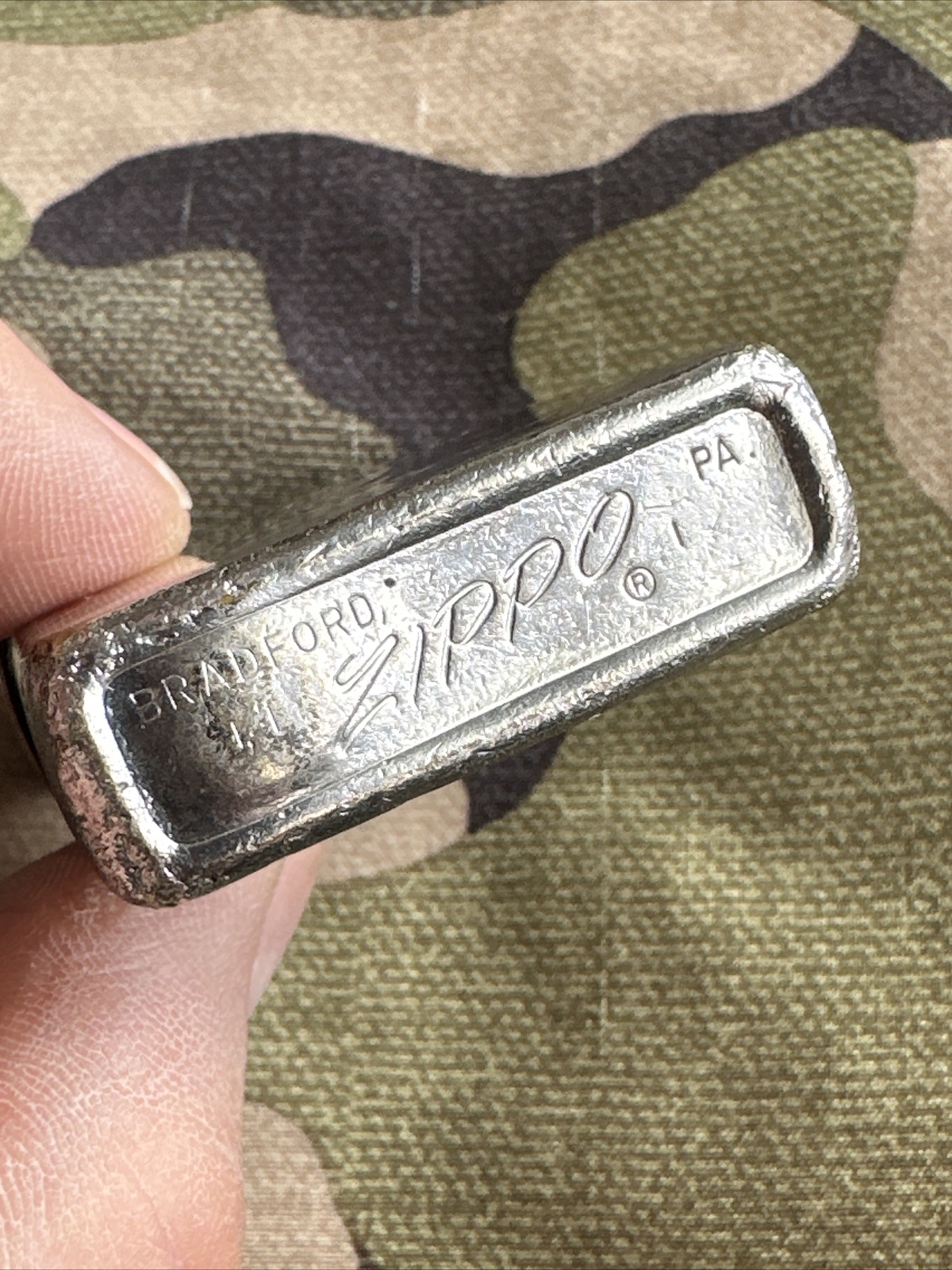 1971 Zippo Lighter - Quaker State Motor Oil - Engine Life Preserver - Bettis