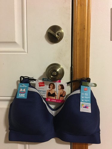 NEW WOMEN'S SIZE XL HANES SIGNATURE SMOOTH COMFORT WIRELESS T-SHIRT BRA