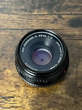 MINOLTA MD ROKKOR-X 45mm 1:2 Near Mint  Made In Japan 49mm