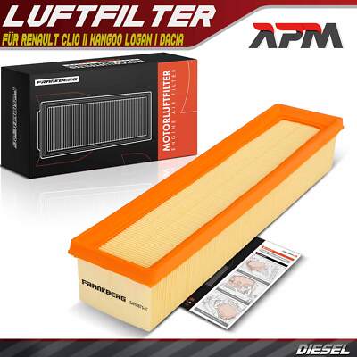 Luftfilter Filtereinsatz für Renault Clio II Kangoo Logan I Dacia Logan 1.5 dCi