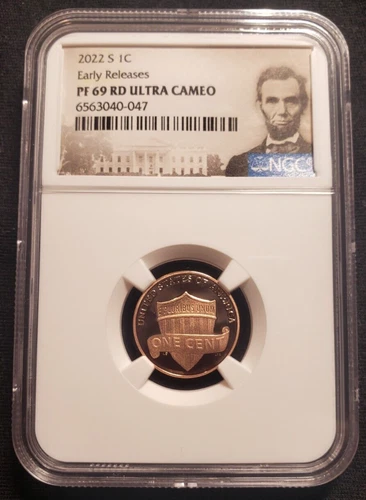 2022 S NGC PF69 ULTRA CAMEO PROOF CLAD LINCOLN SHEILD PENNY EARLY RELEASE 1C