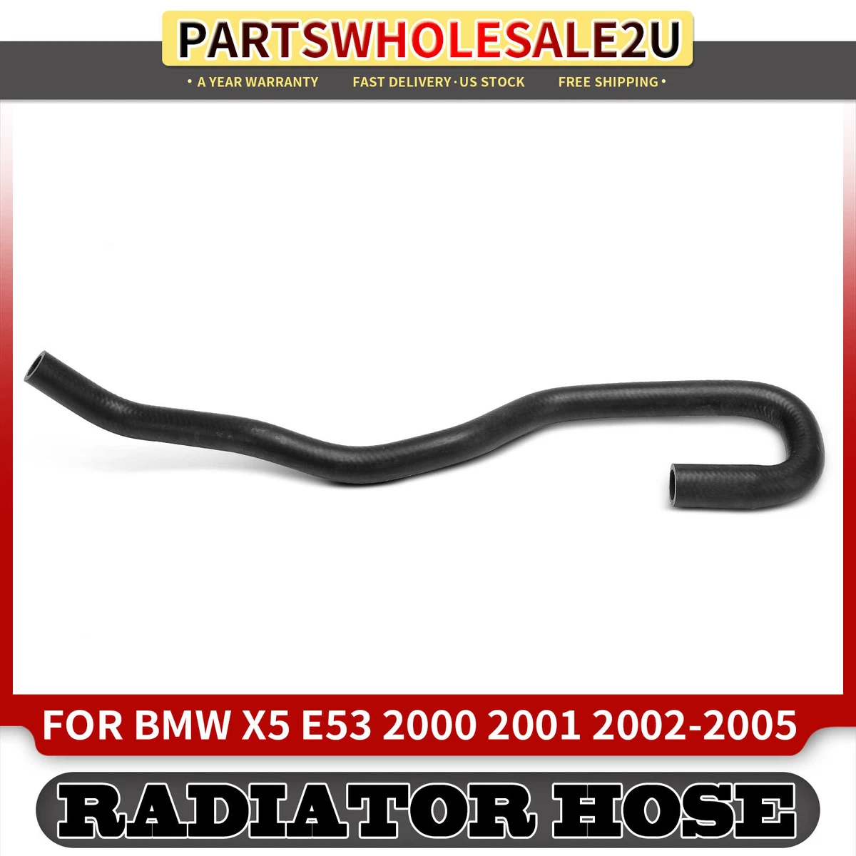 Manguera Superior De Radiador Para BMW 545i/645Ci 2004-2005 - Color Negro, 4.4L V8