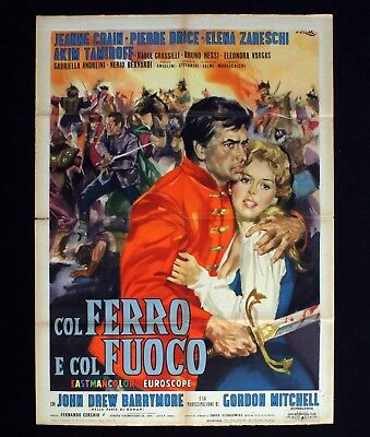 COL FERRO E COL FUOCO manifesto poster Jeanne Crain Pierre Brice  Sienkiewicz C38 | eBay