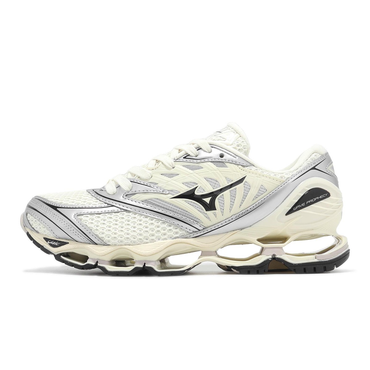 Mizuno Wave Prophecy LS Beige Silver Men Unisex Casual Shoes