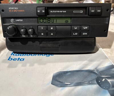 VW Beta 3 M158 357035152 Autoradio Oldtimer Rarität Selten + Anleitung Geprüft