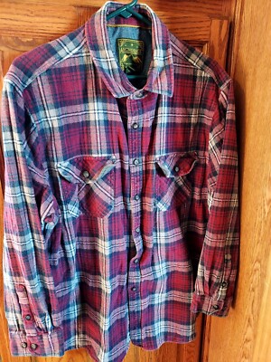 Anchorage Expedition Flannel Shirt Mens 2XL Plaid Rugged