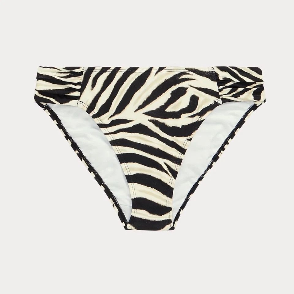 Traje de baño con aros bikini de dos piezas estampado animal Lauren Ralph Lauren nuevo talla 8 Foto 4 de 4