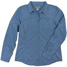 Victory Outfitters Ladies' Woven Full Button Snap Front Long Sleeve Shirt