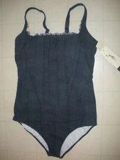 Profile by Gottex Blue Jeans Isabelle 1 Pc Square Neck Swimsuit Sz 6 NWT