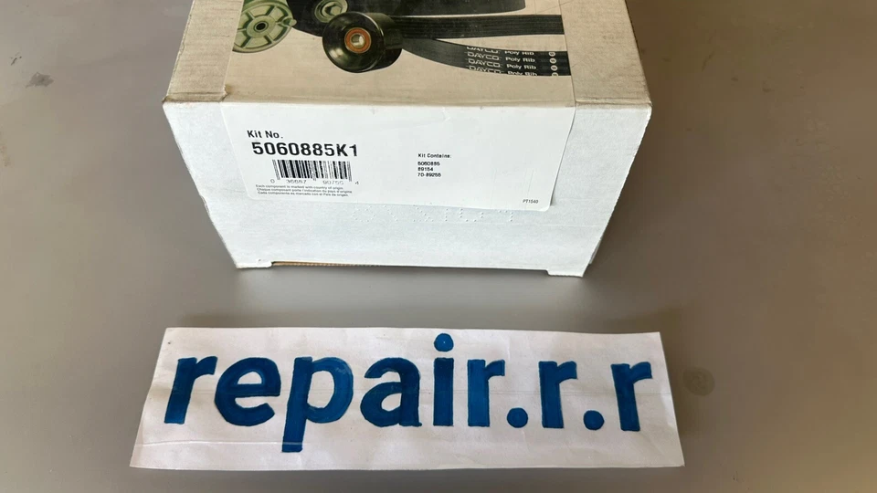 Kit de componentes de cinto Serpentine com cinto e tensor 5060885k1 Dayco (Lexus, Toyota) - Imagem 4 de 4