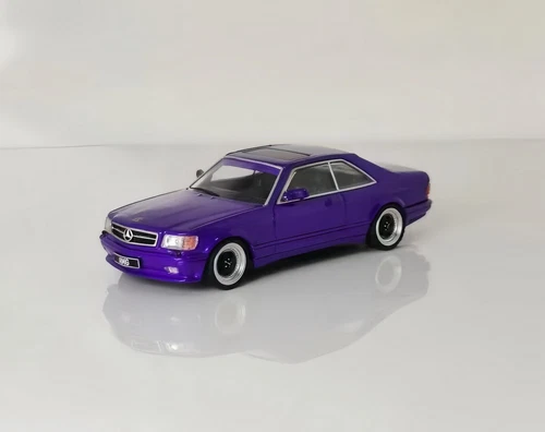 RM 1/64 Scale Mercedes-Benz 560 SEC AMG Purple Diecast Car Model Toy Gift - Picture 3 of 6