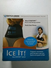 Battle creek Cold & Hot Therapy System Ice Pack Ice It MaxCOMFORT 4X10 neck jaw 
