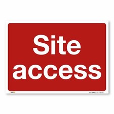 Site access, Building, Renovations, Construction Site Safety Signs