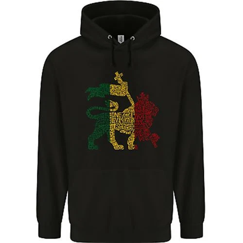 Rasta Lion Jamaica Reggae Music Jamaican Mens 80 Cotton Hoodie