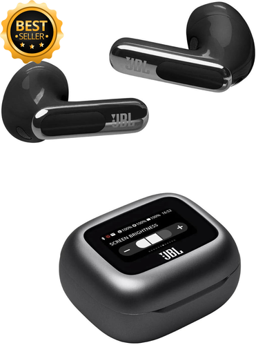 Live Flex 3 True Wireless Noise Cancelling Earbuds with Screen, Black - Picture 4 of 12