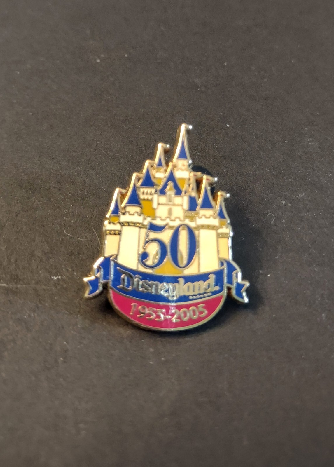 Free Shipping- Disneyland 50th Anniversary Media Event Pin featuring its Castle