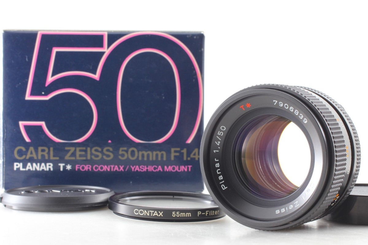 美品　CONTAX Carl Zeiss Planar T* 50mm F1.4 Top MINT w/Box] Contax Carl Zeiss Planar T* 50mm F1.4 MMJ