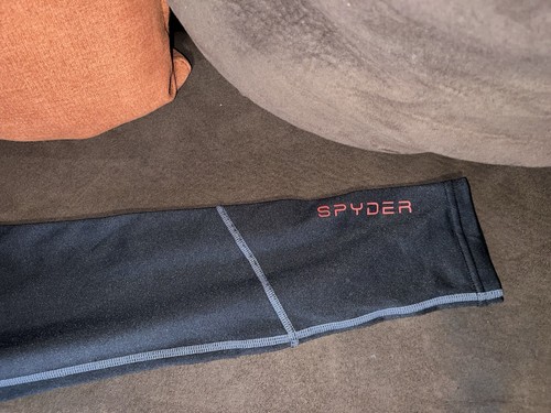 Spyder Base Layer Warm Lined Workout Leggings men’s size small - Picture 5 of 12