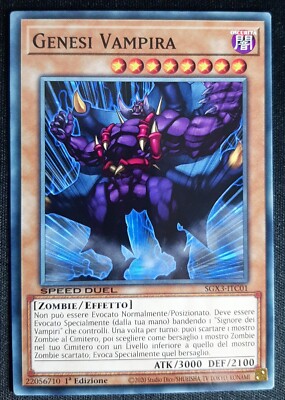 GENESI VAMPIRA Common auf Italienisch SPEED DUEL SGX3-ITC01 YUGIOH
