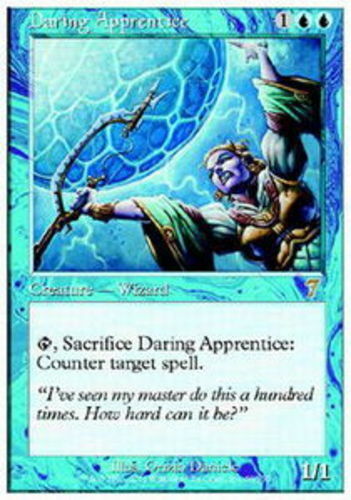 4x Daring Apprentice ~ Heavily Played 7th Edition Seventh MTG Magic x4 4 Ultimat - Picture 1 of 1