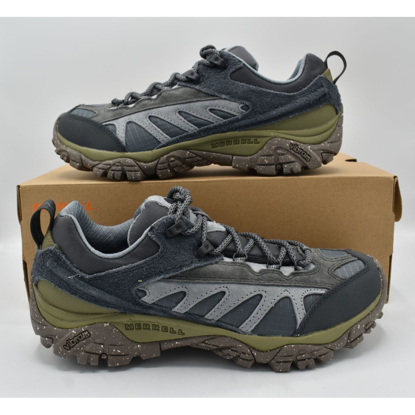 Scarpe da trekking Merrell da uomo taglia 9 MOAB Mesa Luxe 1TRL Monument Herb scamosciate