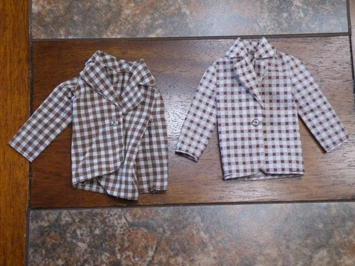 VINTAGE 70's MOD Hair KEN Doll CLOTHES: #4224 (2) JACKETS Mattel READ Free Ship