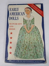 Early American Dolls Vintage 1963 Push Out Dolls and Outfits