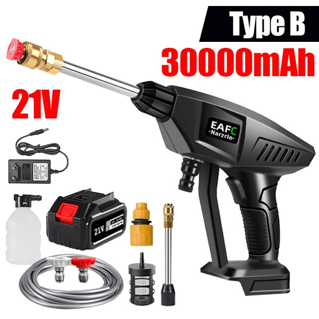 500W Cordless High Pressure Washer for Car Cleaning