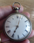 LONDON MAKER SILVER FUSEE VERGE PAIR CASED POCKET WATCH C1847