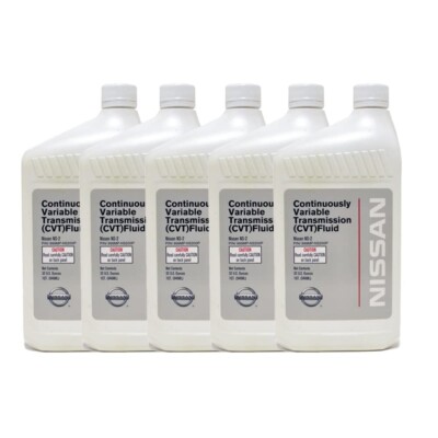 5 QUARTS GENUINE OEM NISSAN CVT TRANSMISSION FLUID NS-2 P/N 999MP-CV0NS2