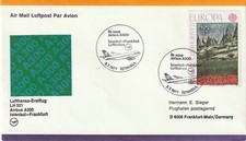 1977 Germany/Turkey cover firstflight by Lufthansa AirbusA300 Istanbul-Frankfurt