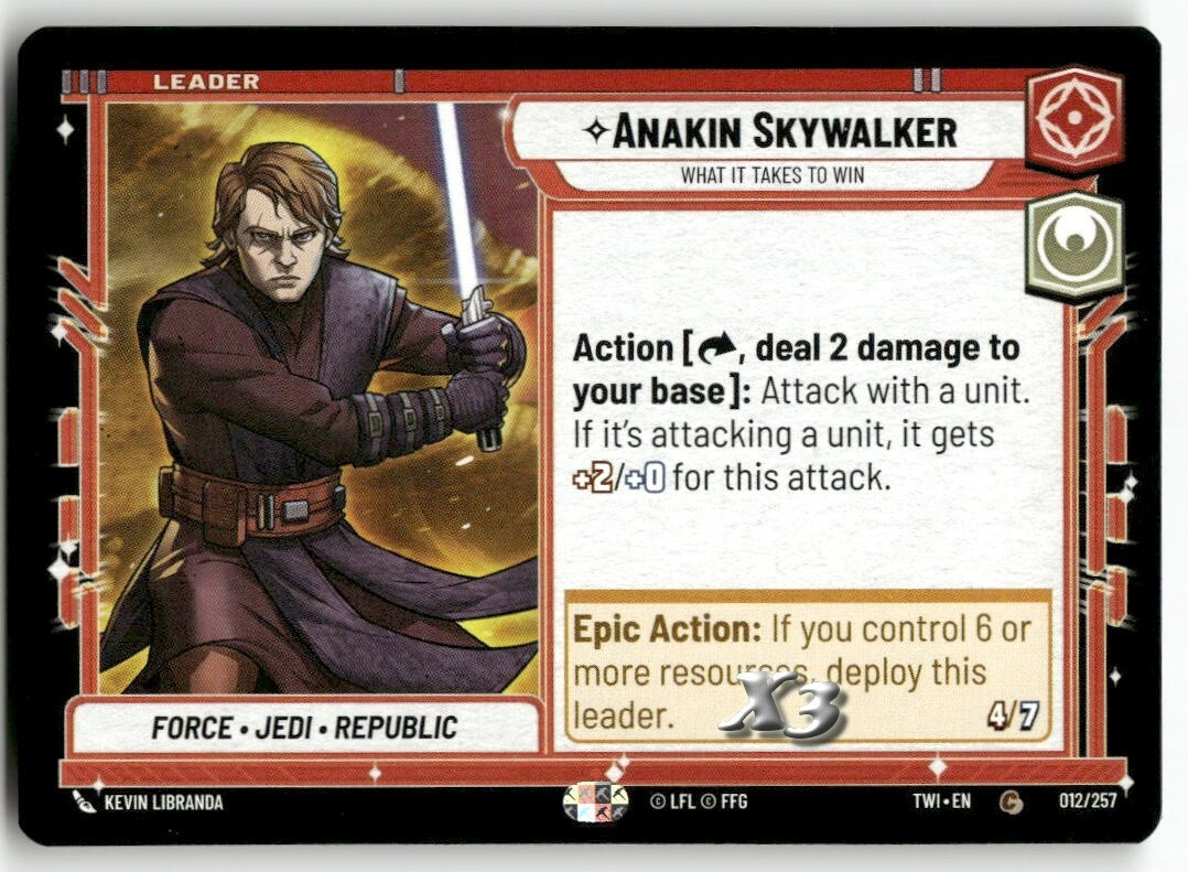 Anakin Skywalker - What it Takes to Win #012 Star Wars Unlimited