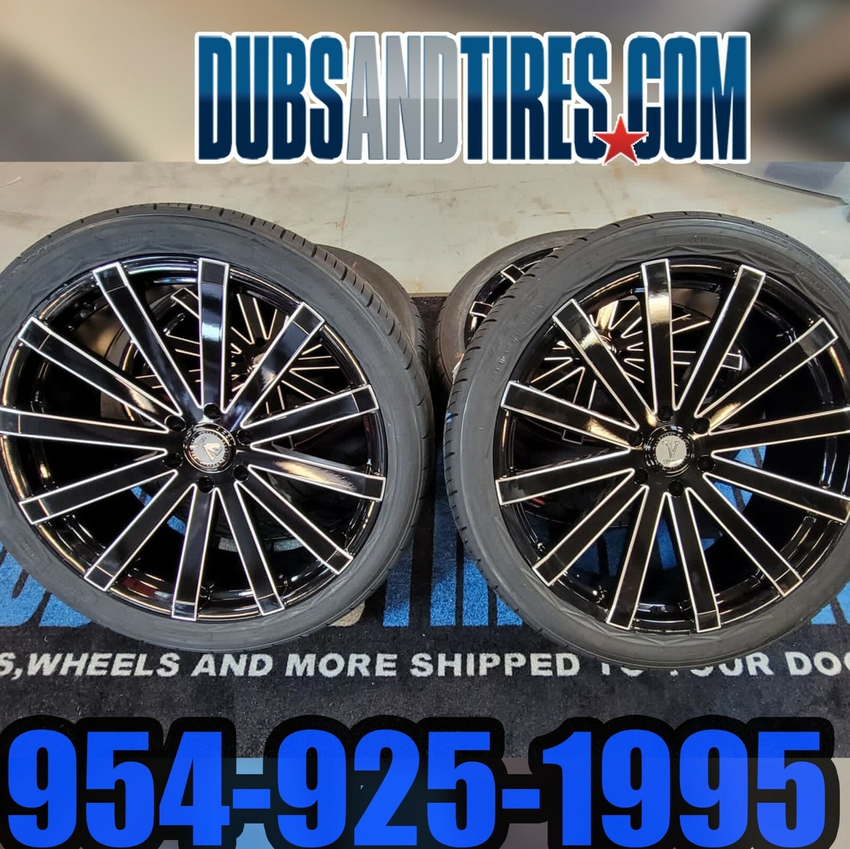 22 INCH 22X9 Dub S121 RIMS Wheels Tires 255/30ZR22 BP:5x114.3 2000
