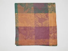 (6) Cotton Park Cottage Napkins ~ Harvest Jacquard ~ 18" x 18" Square NEW