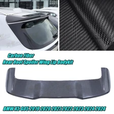 Rear Trunk Spoiler Splitter Roof Wing For BMW G05 X5 2019-2025Real Carbon Fiber