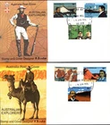 1976 Australia 19th Century Explorers Set Of 6 On 2 Unaddressed FDCs, VGC