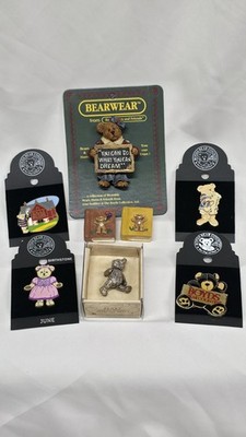 Boyds Bears Bearware Collectible Pins And Trinket Lot