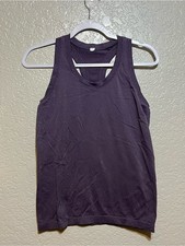 Athleta Momentum Purple Sparkle Tank Top   Si...