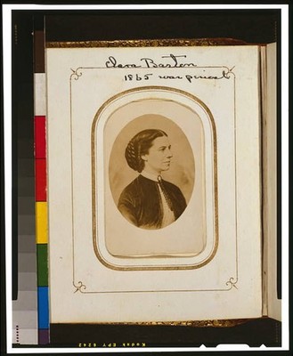 Photo:Clara Barton Family Portraits 1865 Carte de Visite Copy Photograph