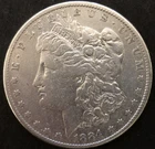 1884 MORGAN 90%  SILVER DOLLAR CIRCULATED
